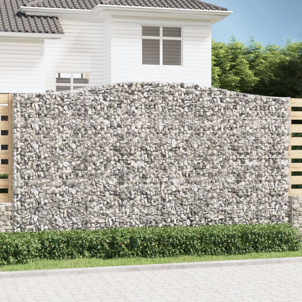 Cestas De Gaviones 5 Uds Forma De Arco Hierro 400x50x220/240 Cm_1