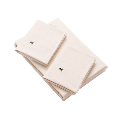 Set Sábanas Ocre (encimera 240x280cm + 2 Fundas De Almohada  50x85cm) 100% Algodón Scalpers Home