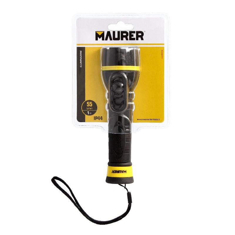 Linterna Led De Mano Goma Antideslizante A Pilas (2 Aa) 55 Lumenes 1 Watt. Protección Ip44_2