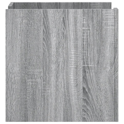 Mesita De Noche Madera De Ingeniería Gris Sonoma 45x50x50 Cm_3