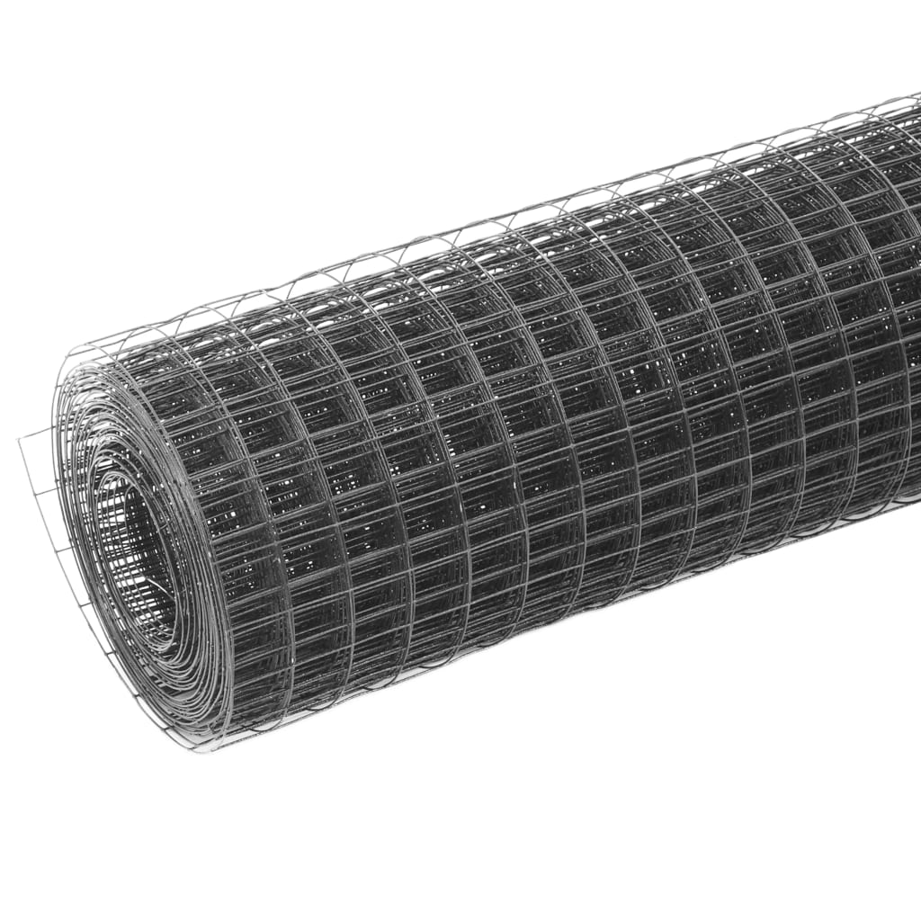Alambrada De Gallinero Acero Revestimiento Pvc Gris 25x1 M / Vetonek_2