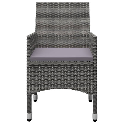 Juego De Comedor De Jardín De 5 Piezas Gris / Vetonek_2