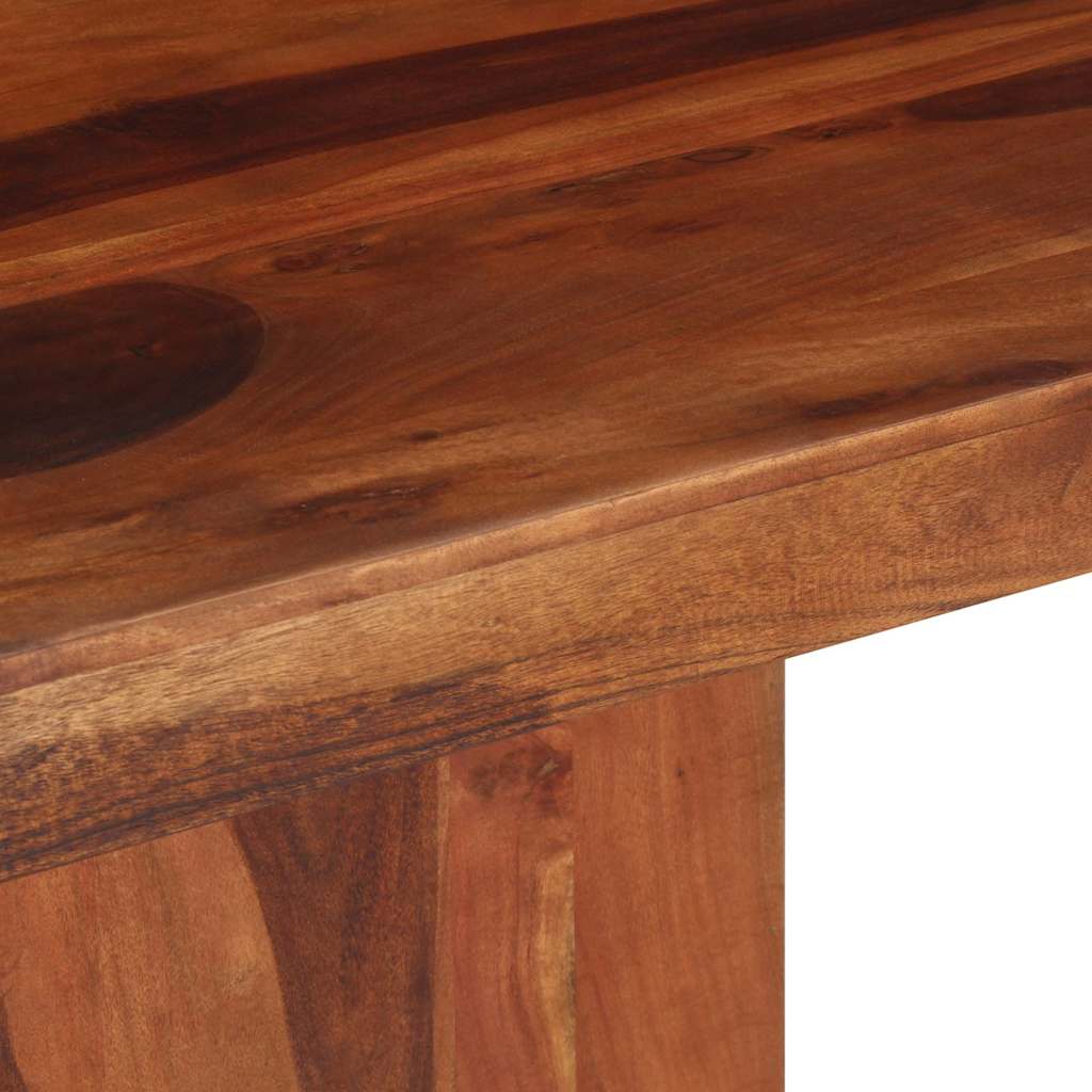 Mesa De Comedor Madera Maciza De Acacia 120x120x77 Cm_4