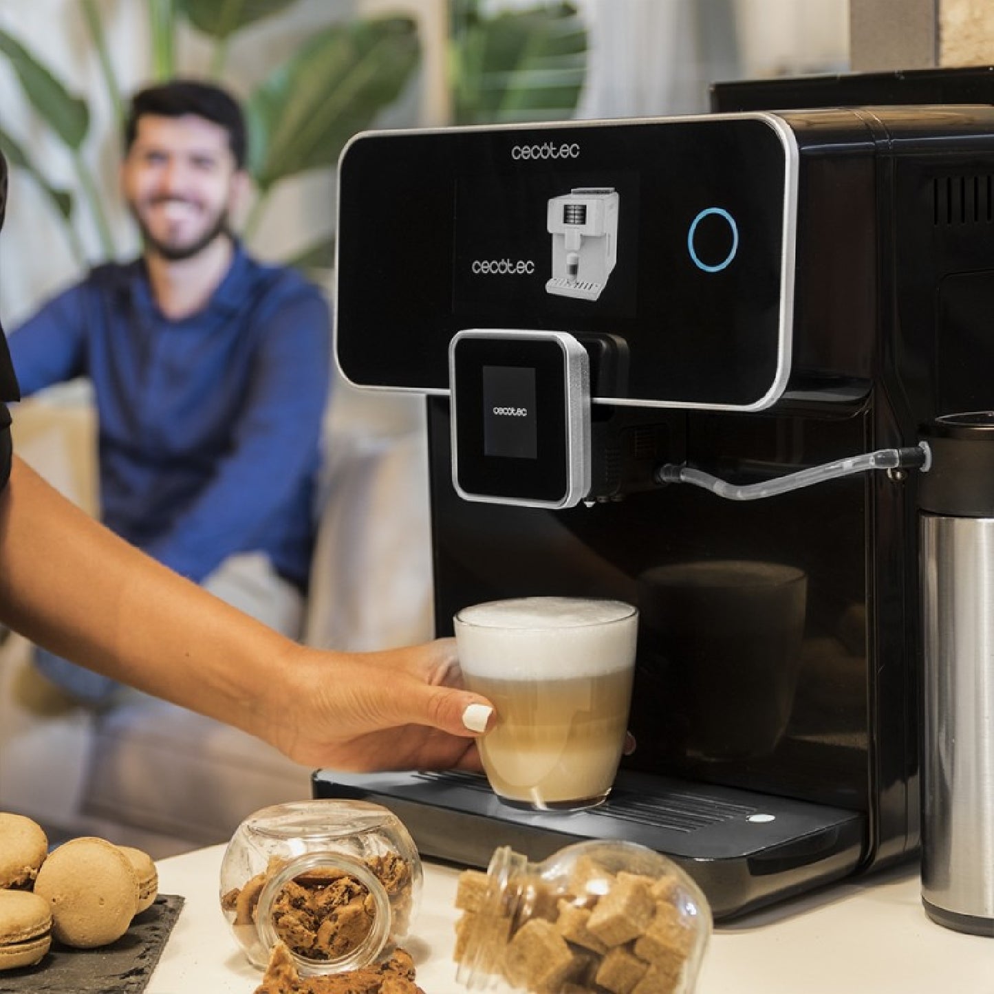 Cecotec Cafetera Superautomática Cafetera Megautomática Power Matic-ccino 8000 Touch Serie Nera S_1