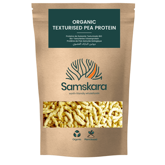Proteína De Guisante Texturizada Bio - 500g | Proteína Vegetal Ecológica Vegana Para Batidos Y Repostería_0