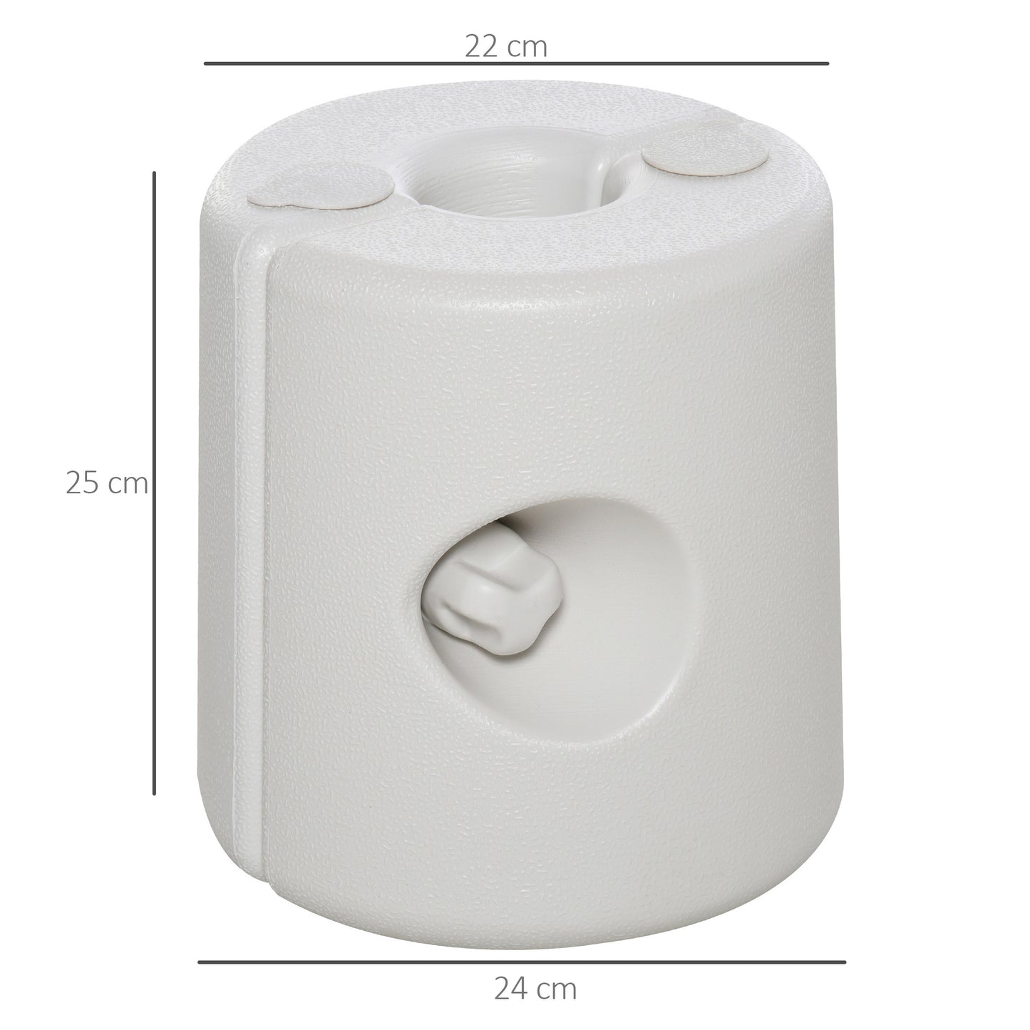 Outsunny Juego De 4 Pesos Para Carpas Rellenables De Agua Ø22/24x25 Cm Blanco_2