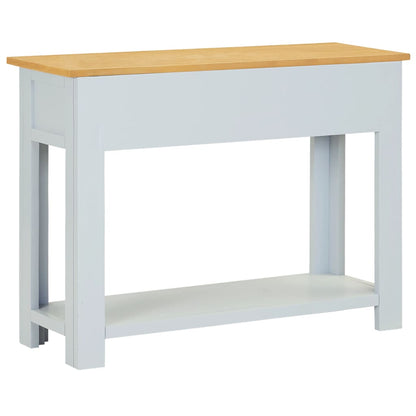 Mesa Consola De Madera Maciza De Roble 83x30x73 Cm_2