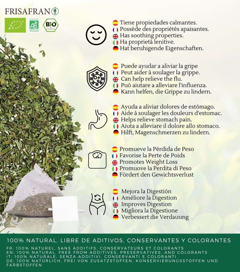 Infusión De Poleo Menta En Pirámides Ecológica | Frisafran 15 Uds_3