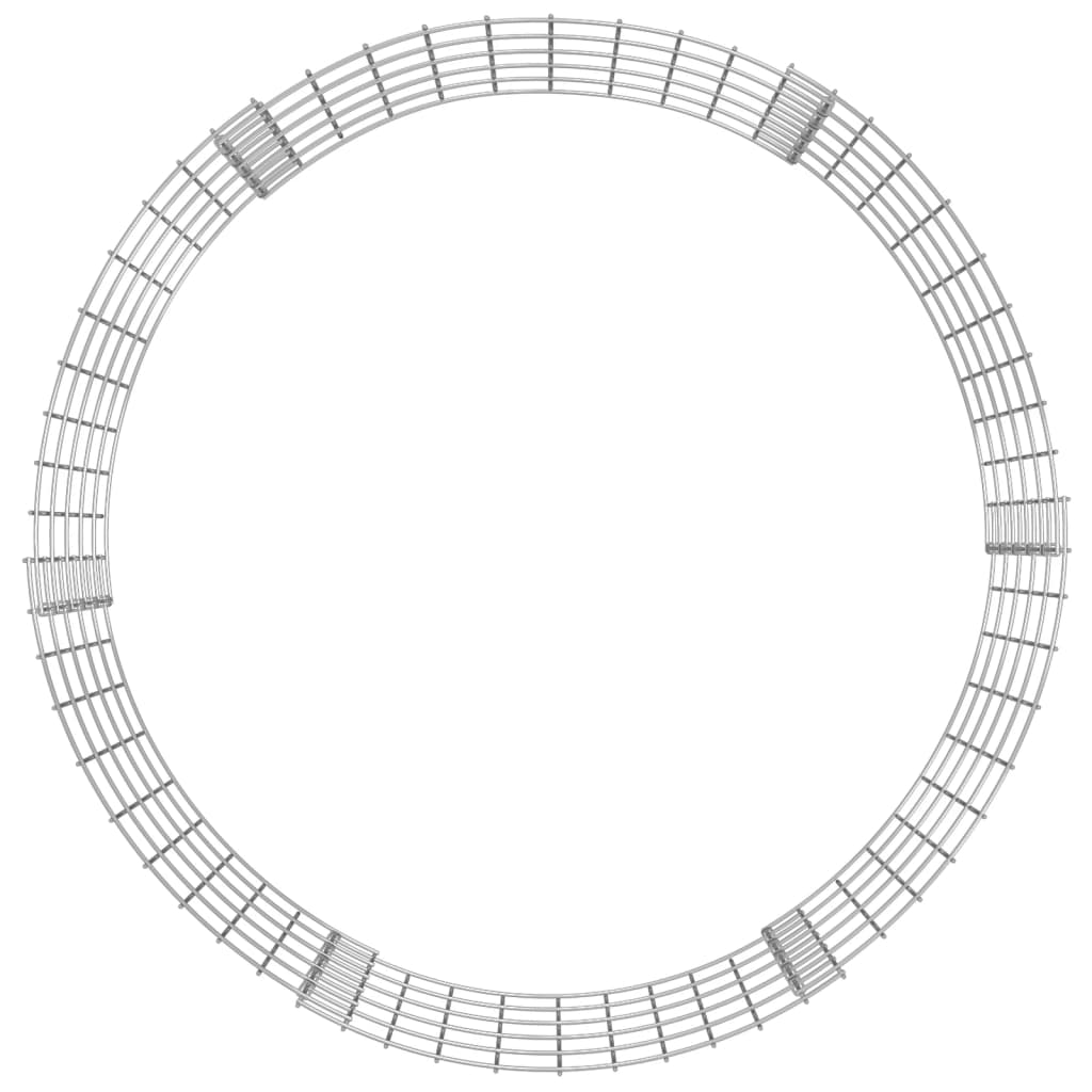Poste Circular De Gaviones Acero Galvanizado Ø100x50 Cm / Vetonek_5