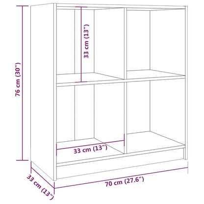 Aparador Madera Maciza De Pino 70x33x76 Cm / Vetonek_0