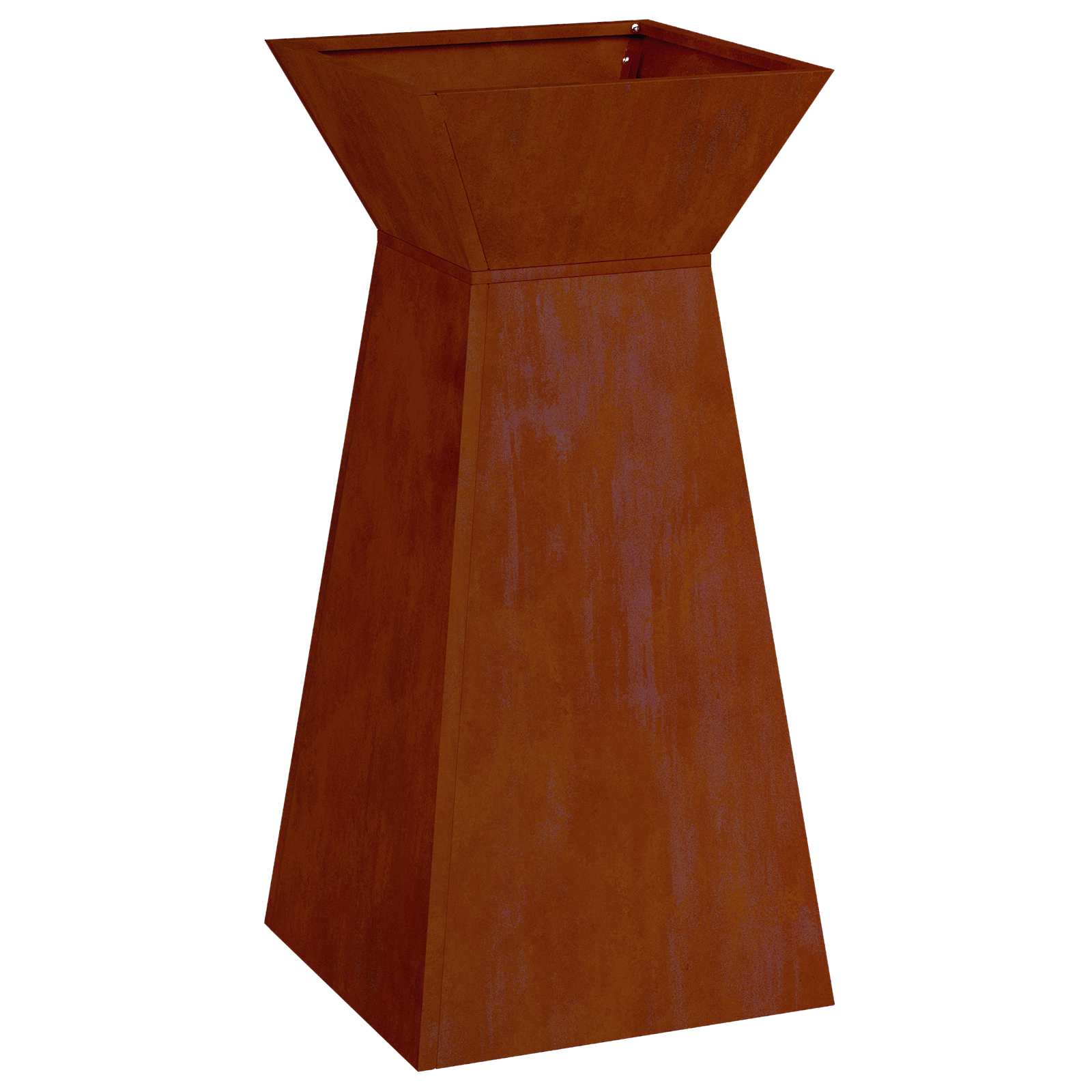 Maceta Pilar 2 Pcs Plateado 35 X 35 X 73 Cm_5