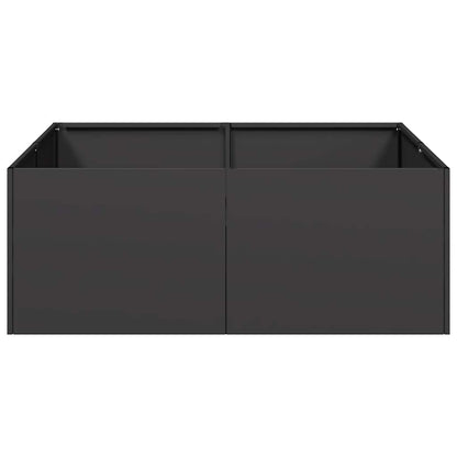 Jardinera Acero Negro 80x80x30 Cm_3