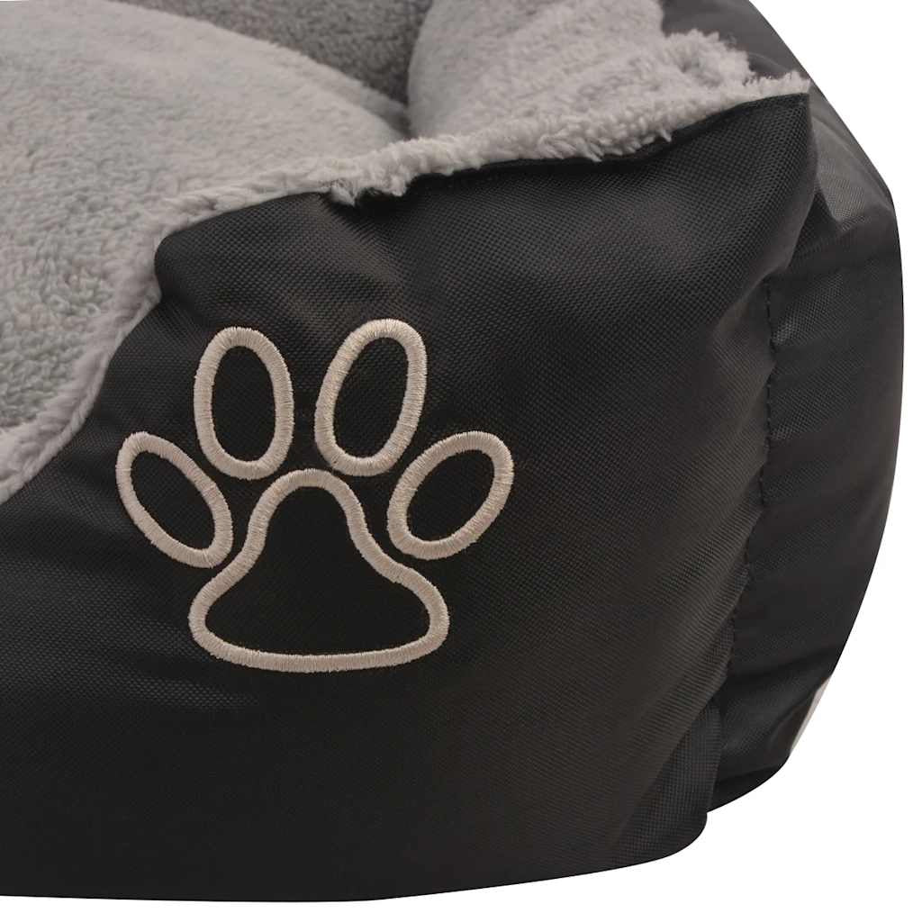 Vidaxl Cama Para Perro Con Cojín Acolchado Talla L Negra_3