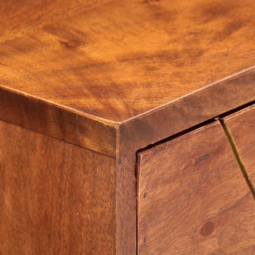Mesa Consola De Madera Maciza De Acacia 90x35x76 Cm_4