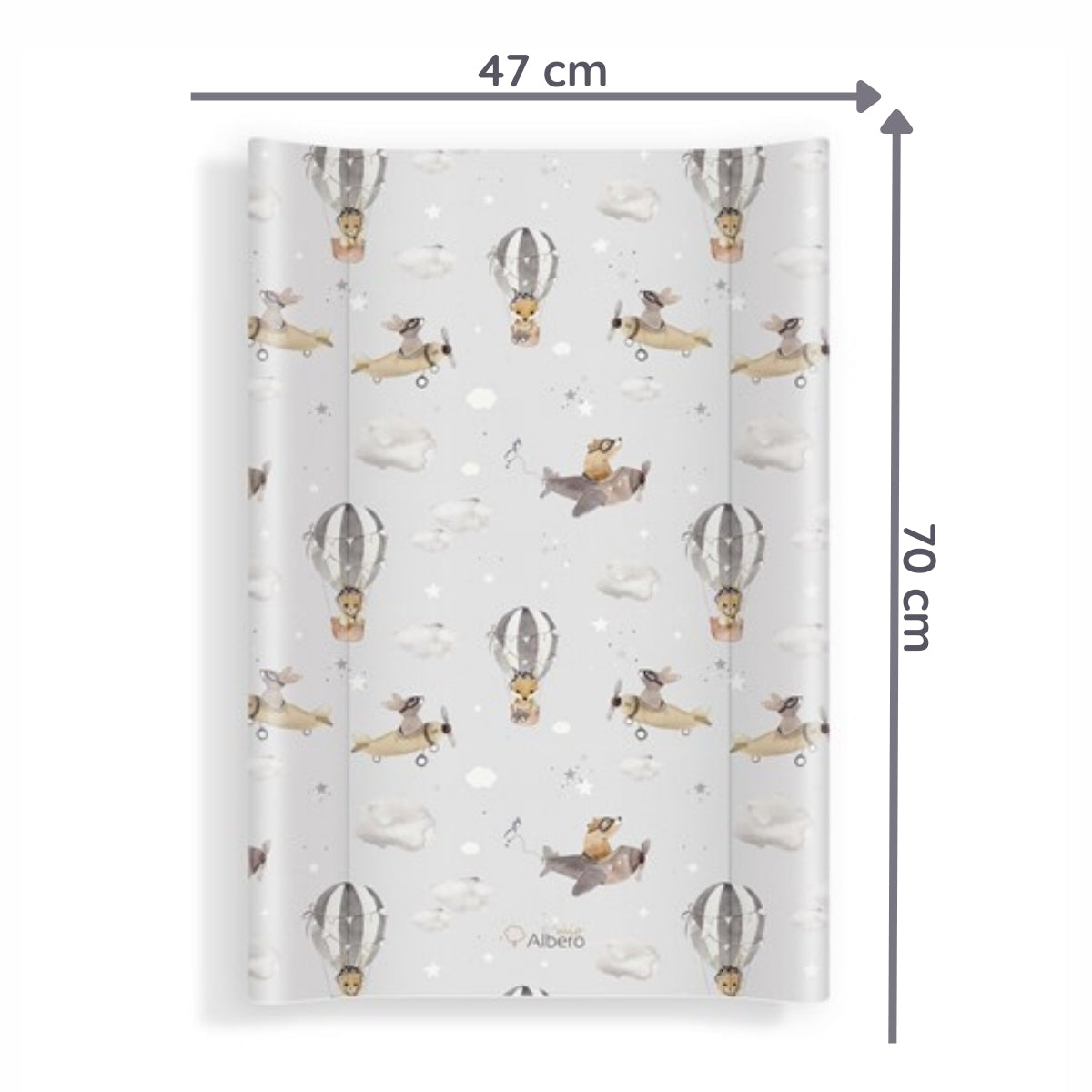 Cambiador Base Blanda Para Cómoda 70x47 Cm Balloon Flight_2