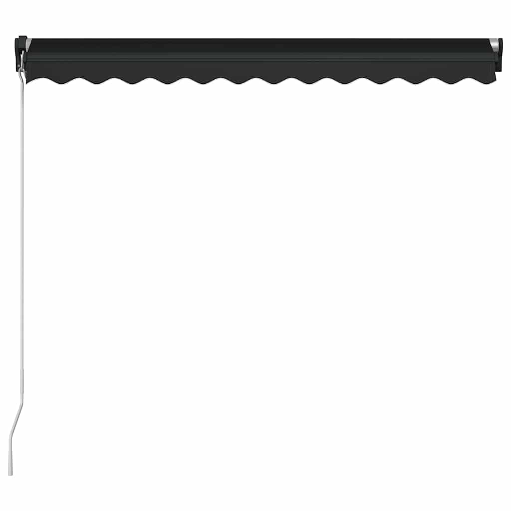Toldo Retráctil Manual Con Led Gris Antracita 300x250 Cm_4