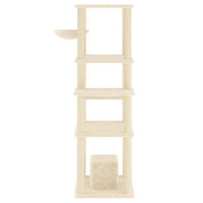 Vidaxl Rascador Para Gatos Con Postes De Sisal Crema 154 Cm_3