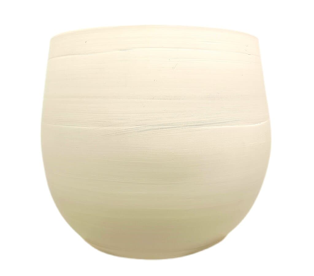 Macetero De Cerámica Peracort Blanco 37x35cm_1