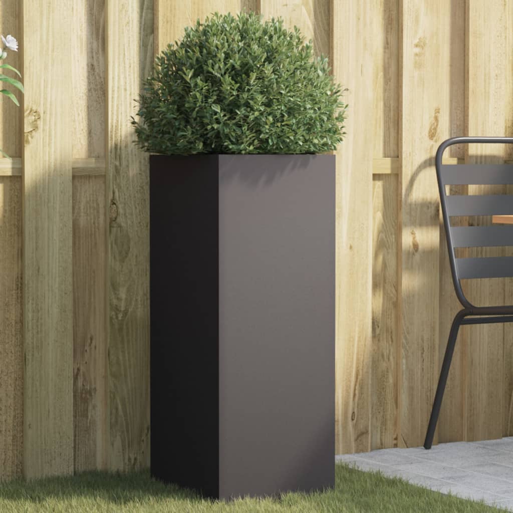Jardinera Acero Negro 32x29x75 Cm_1
