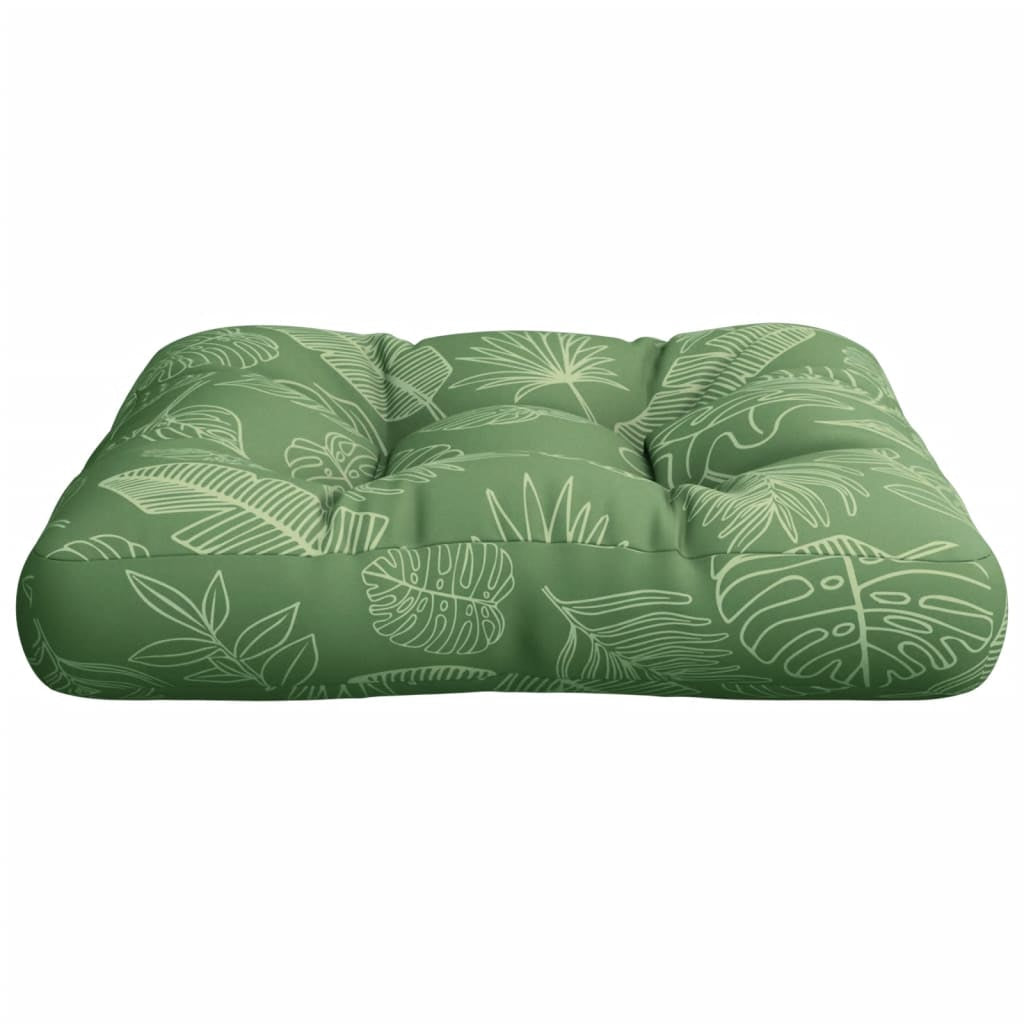 Vidaxl Cojín Para Palés Tela Oxford Estampado De Hojas 58x58x10 Cm_4