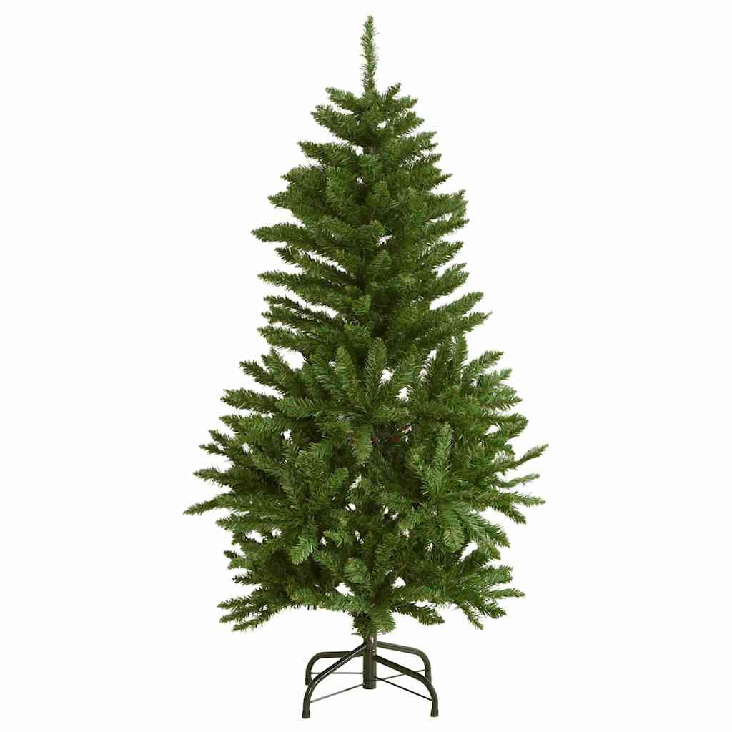 Vidaxl Árbol Navidad Artificial Con Bisagras 150 Led Y Bolas 120 Cm_4
