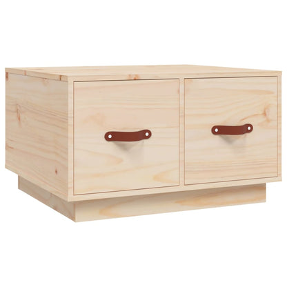 Mesa De Centro De Madera Maciza De Pino 60x53x35 Cm_0