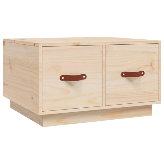 Mesa De Centro De Madera Maciza De Pino 60x53x35 Cm_0