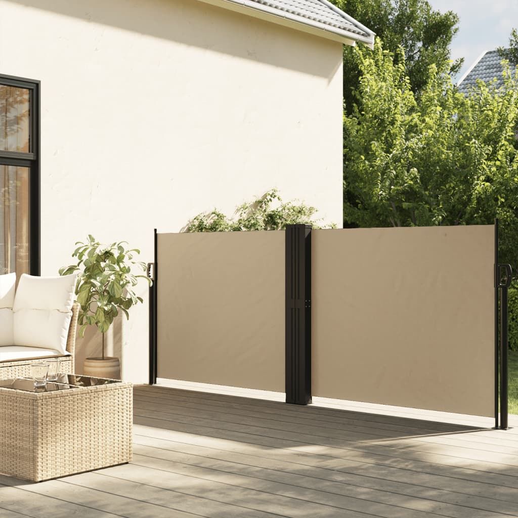 Vidaxl Toldo Lateral Retráctil Beige 100x1000 Cm_1