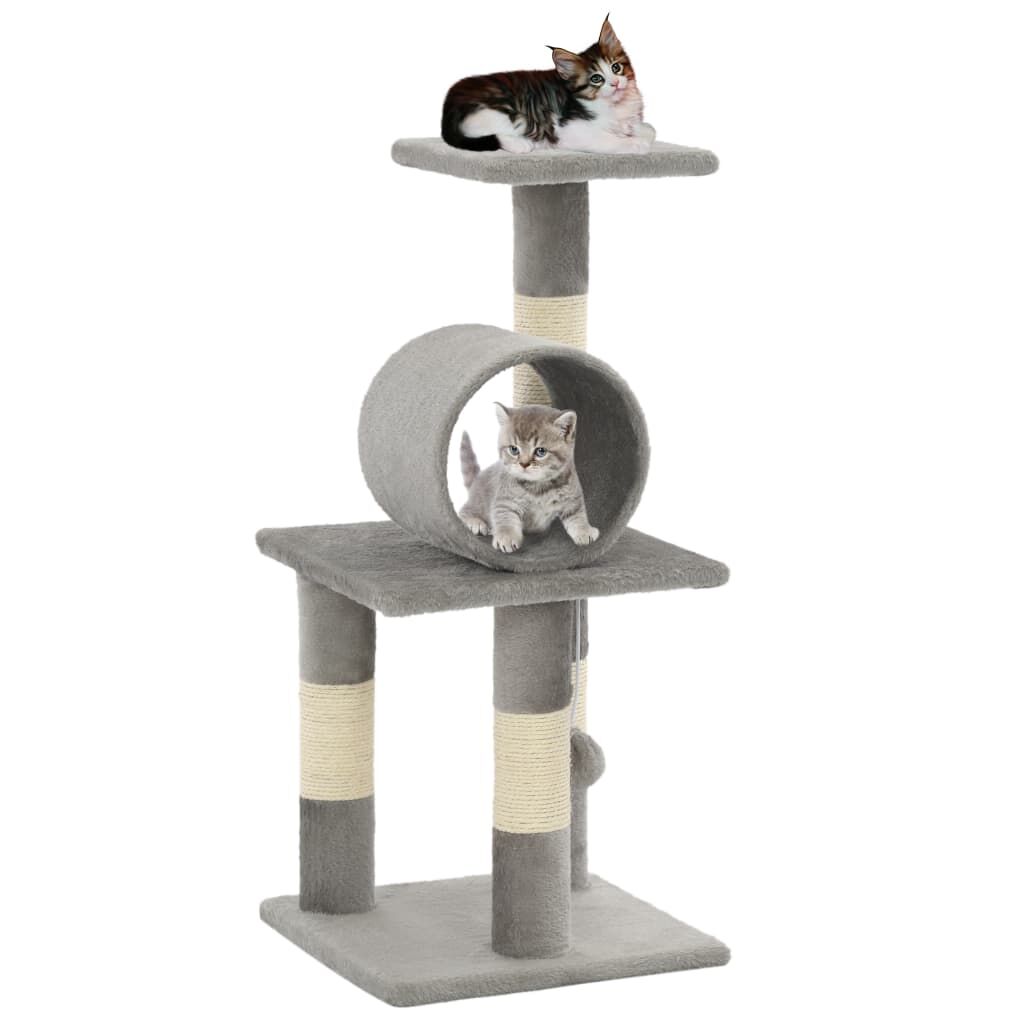 Vidaxl Rascador Para Gatos Con Poste De Sisal 65 Cm Gris_1