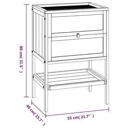 Vidaxl Jaula Para Hámster 55x40x80 Cm De Madera Maciza De Abeto_2