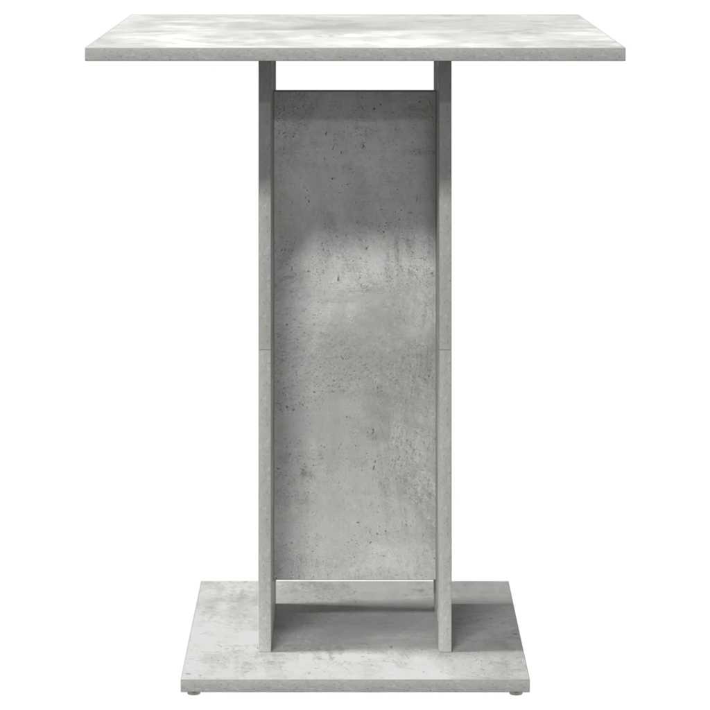 Mesa De Bistró De Madera Contrachapada Gris 60x60x75 Cm_2