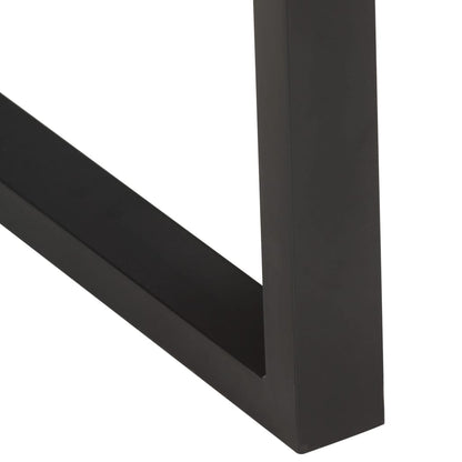 Mesa De Centro Borde Natural Madera Maciza Acacia 60x60x40 Cm_3