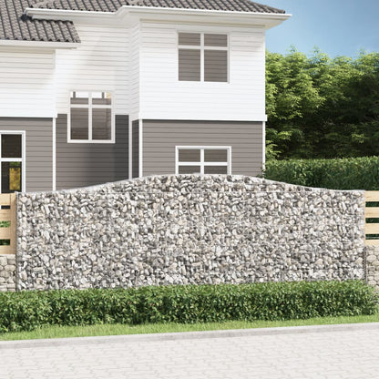 Cestas Gaviones 5 Uds Forma De Arco Hierro 400x30x140/160 Cm_1