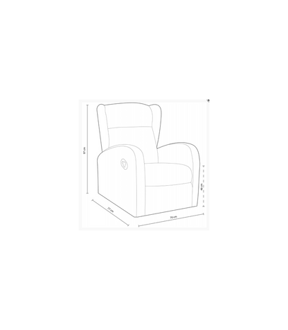 Sillón Relax Modelo Home Bali Orejero Textil Gris Perla, 97cm(alto) 70 Cm(ancho) 77 Cm(fondo)_2
