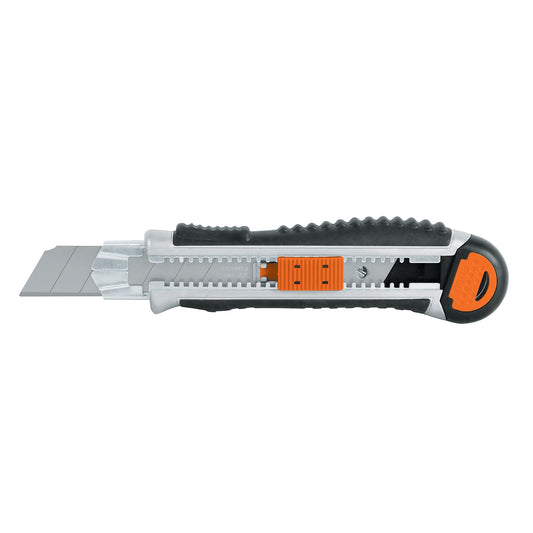 Cúter Profesional Con Alma Metálica Y Grip - 18 Cm - 25 Mm - 5 Hojas_0