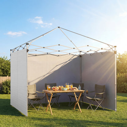 Outsunny 3 Paredes Laterales Para Carpas De 3x3 M Con Cremallera 300x200 Cm_1