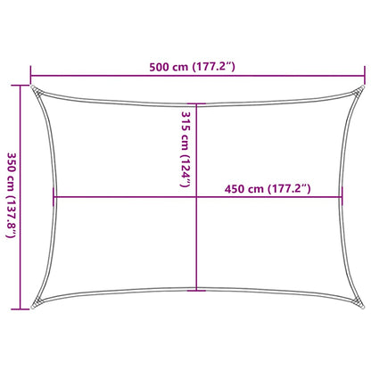 Vidaxl Toldo De Vela Gris Taupe Hdpe 160 G/m² 3,5x5 M_2