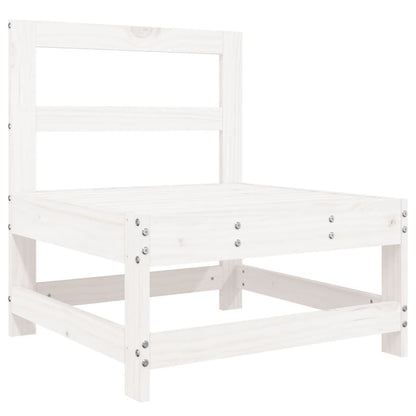 Vidaxl Juego De Muebles De Jardín 4 Pzas Madera Maciza De Pino Blanco_3