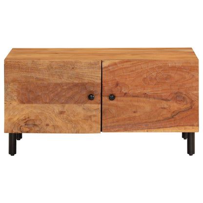 Mesa De Centro Madera Maciza De Acacia 80x50x40 Cm_3