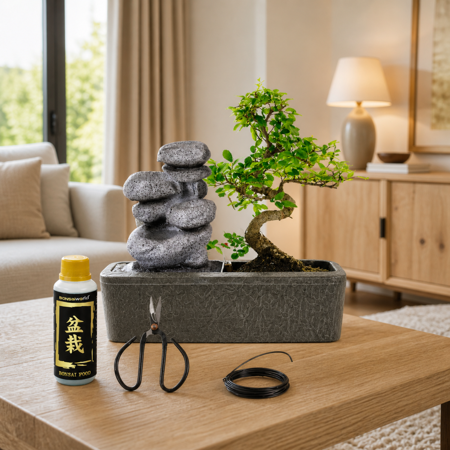 Bonsái Forma S - Cascada Zen - Incl. Tijeras Y Alimento_4