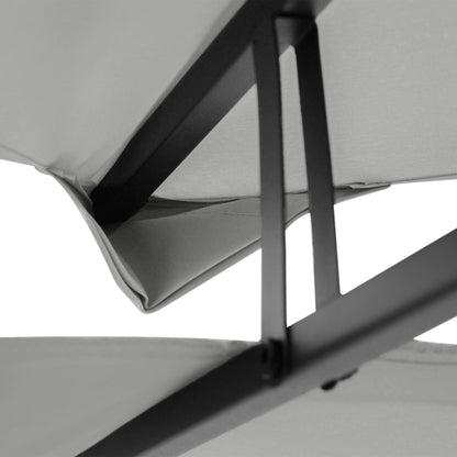 Outsunny Techo De Repuesto Para Cenador 4x3 M Con Techo Doble Protección Uv Gris_3
