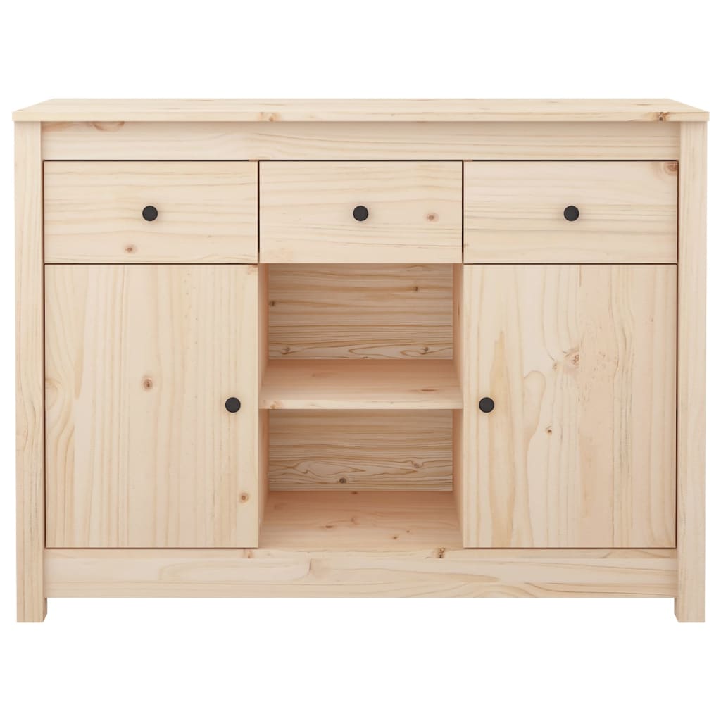 Aparador De Madera Maciza De Pino 100x35x74,5 Cm / Vetonek_3