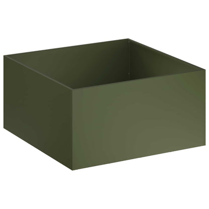 Macetero De Jardín 2 Uds. Verde Oliva 60 X 60 X 40 Cm_2