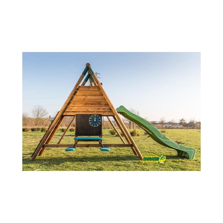 Parque Infantil Masgames Mauna Loa L (madera Redonda) Academy + Pared De Escalada._4