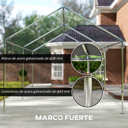 Outsunny Carpa Garaje Para Coche 3x6 M_4