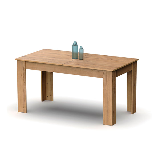 Mesa Comedor Extensible, Salón O Cocina Hasta 10 Personas 77x140-195x80 Cm, Diseño Moderno, Briebe, Opal, Madera_0