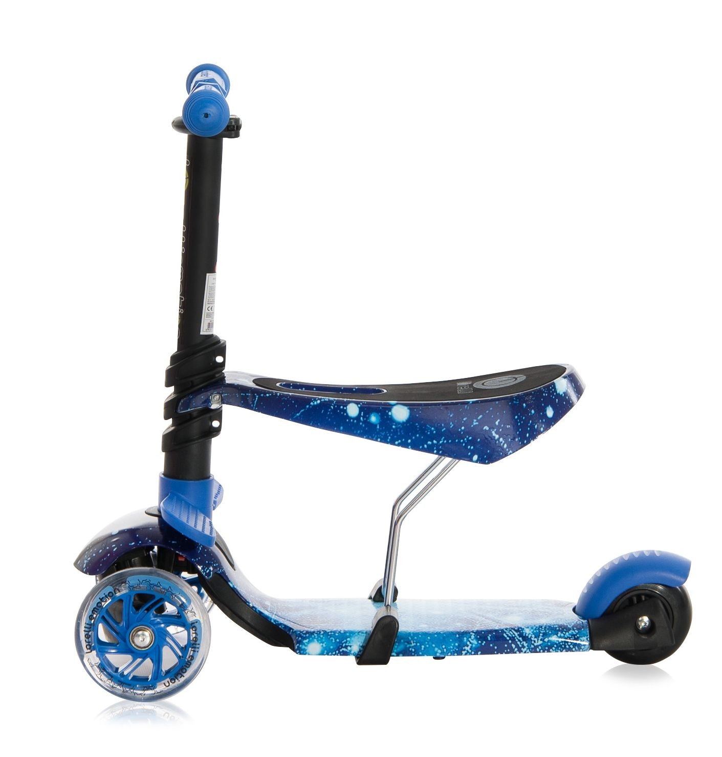 Patinete Infantil Con Asiento Y Respaldo Smart Plus Blue Cosmos_3