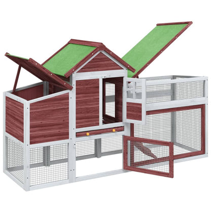 Vidaxl Gallinero Madera Maciza De Pino Color Moca 186,5x58,5x113 Cm_3