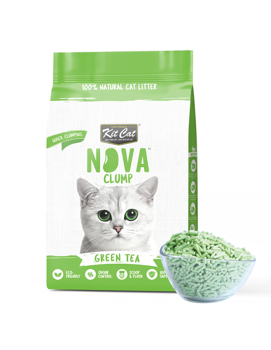 Kit Cat Arena Eco SoyaClump - Green Tea 7 L Arena para gatos