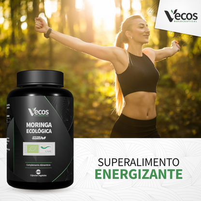 Moringa Ecológica 1650 Mg Vecos 240 Cápsulas | Energía, Defensas Y Antioxidante | Superalimento 100% Hoja_1